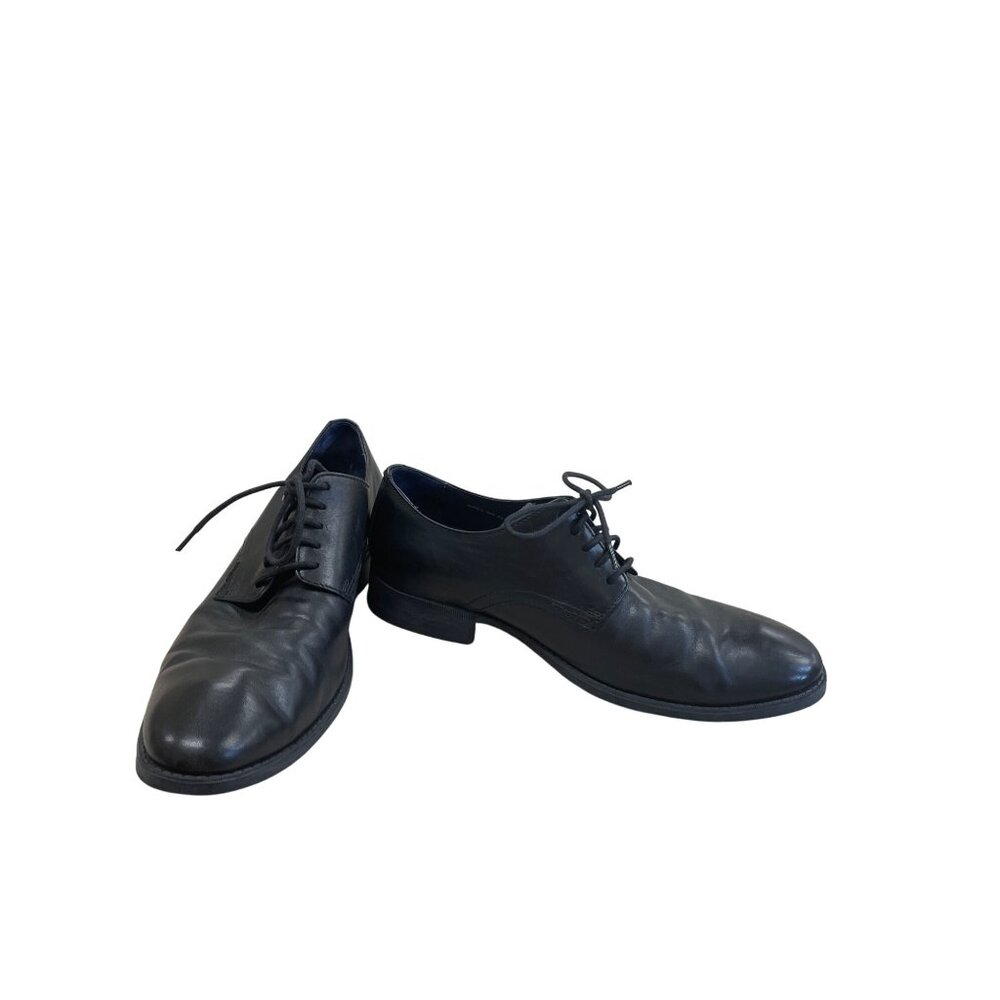 Cole Haan Mens Black Leather Lace-Up Oxford Dress Shoes Size 9M